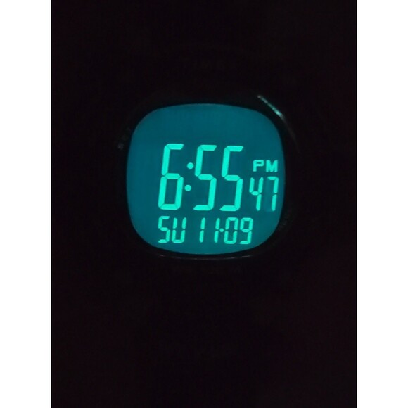 Timex Ironman Triathlon Flix Digital Yellow Black 100M Indiglo New Battery Watch - Picture 11 of 11